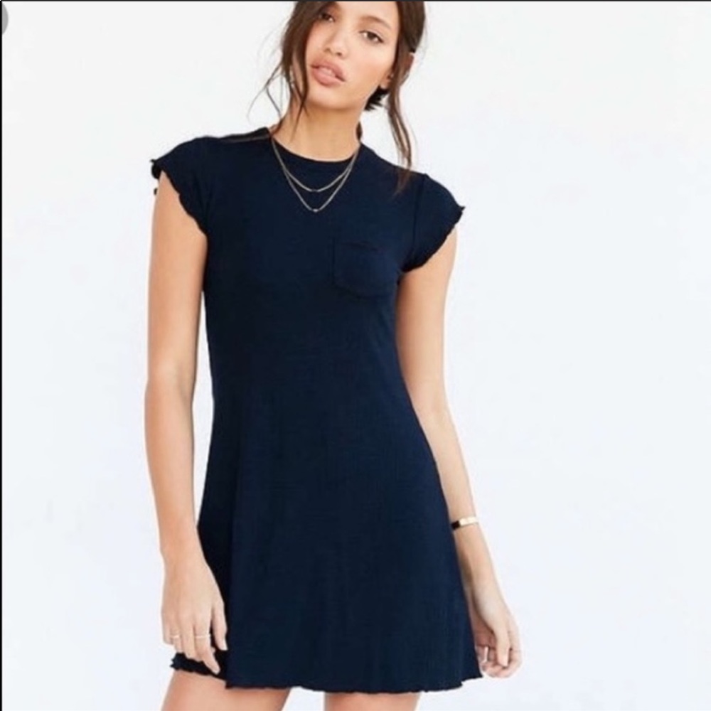 UO BDG navy blue and black skater dress